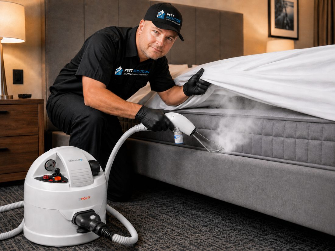 Polti Cimex Eradicator gőzgép 180 °C-os szárazgőzzel kezeli a matracot