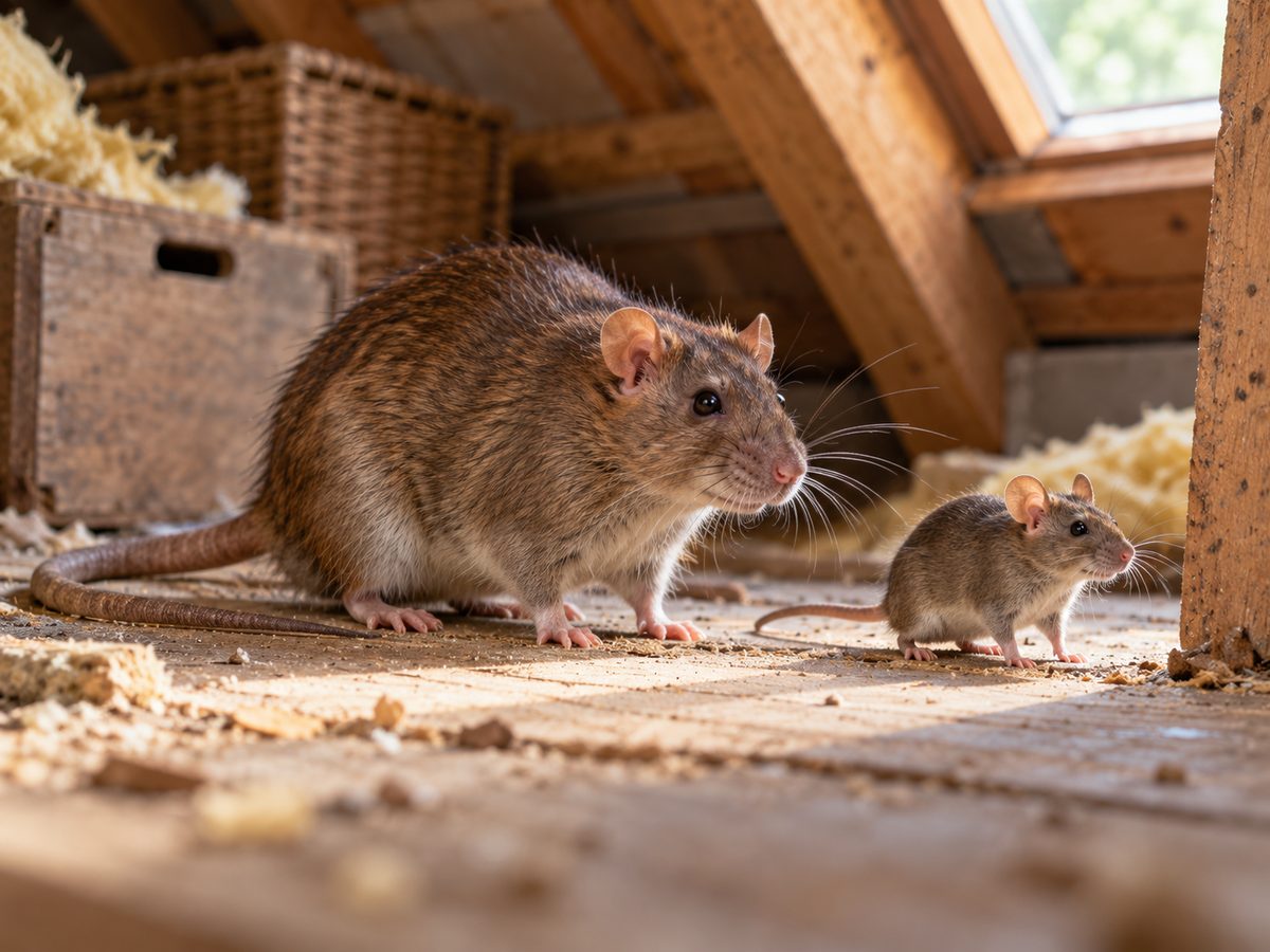 Patkány és egér a padláson – Pest Solution egér- és patkányirtás